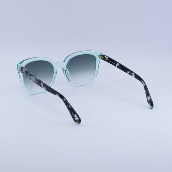 Kate Spade GWENITH/S 0ZI9 9K Sunglasses Teal Square Frame, Green Lenses main image 4